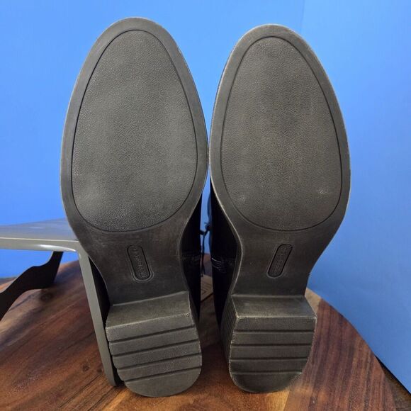 Frye and Co Elodie Moto Boot Black Stacked Heel Cushioned Women's 11M NWT - Picture 10 of 13